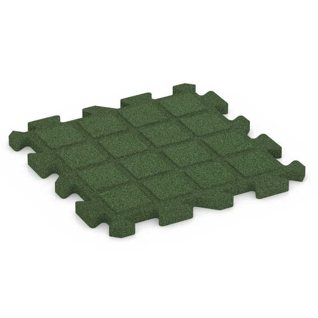 Aufsicht auf die Unterseite, also die Bodenseite von WARCO-Formteil 6990 - Fitnessgulv im Format 50 x 50 x 3 cm | 0,25 m².