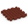 Aufsicht auf die Unterseite, also die Bodenseite von WARCO-Formteil 6406 - Faldsikringsflise – 220 cm im Format 50 x 50 x 6 cm | 0,25 m².