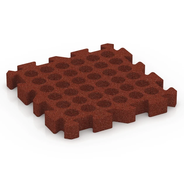 Aufsicht auf die Unterseite, also die Bodenseite von WARCO-Formteil 6406 - Faldsikringsflise – 220 cm im Format 50 x 50 x 6 cm | 0,25 m².