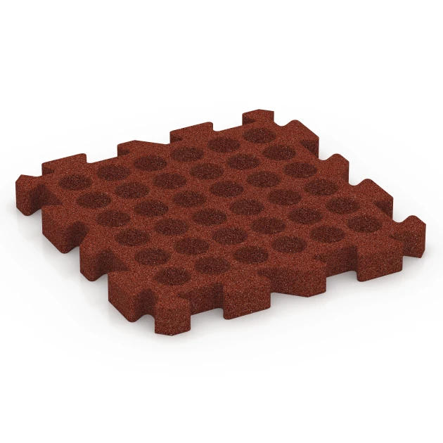 Aufsicht auf die Unterseite, also die Bodenseite von WARCO-Formteil 6306 - Faldsikringsflise med puslesamling im Format 50 x 50 x 5 cm | 0,25 m².