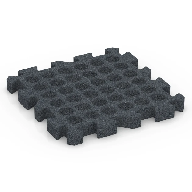 Aufsicht auf die Unterseite, also die Bodenseite von WARCO-Formteil 6404 - Faldsikringsflise – 190 cm im Format 50 x 50 x 5 cm | 0,25 m².