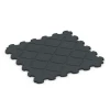 Aufsicht auf die Unterseite, also die Bodenseite von WARCO-Formteil 6323 - Gulvbeskyttelsesmåtte til træning im Format 102,5 x 102,5 x 2,5 cm | 1,05 m².