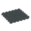 Aufsicht auf die Unterseite, also die Bodenseite von WARCO-Formteil 6322 - Fitness Beskyttelsesmåtte im Format 102,5 x 102,5 x 3 cm | 1,05 m².