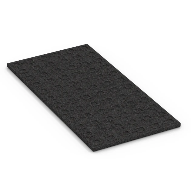 Aufsicht auf die Unterseite, also die Bodenseite von WARCO-Formteil 6381 - Staldmåtte im Format 100 x 50 x 3 cm | 0,50 m².