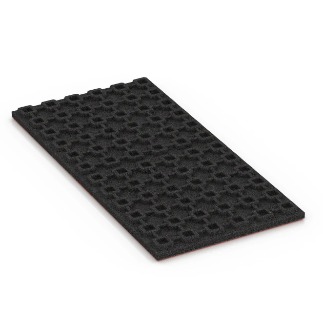Aufsicht auf die Unterseite, also die Bodenseite von WARCO-Formteil 6386 - Staldmåtte Komfort im Format 100 x 50 x 4 cm | 0,50 m².