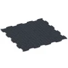 Aufsicht auf die Unterseite, also die Bodenseite von WARCO-Formteil 6837 - Fitness Active gulvflise im Format 97,1 x 97,1 × 1,8 cm.