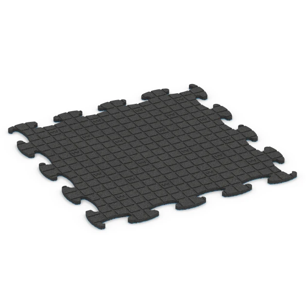 Aufsicht auf die Unterseite, also die Bodenseite von WARCO-Formteil 6839 - Fitness Active gulvflise im Format 98 x 98 × 1,8 cm.
