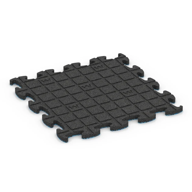 Aufsicht auf die Unterseite, also die Bodenseite von WARCO-Formteil 6938 - Faldsikringsflise puzzle im Format 46 x 46 × 2,8 cm.