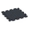 Aufsicht auf die Unterseite, also die Bodenseite von WARCO-Formteil 6846 - Fitness Active gulvflise im Format 44,6 x 44,6 × 2,8 cm.