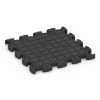 Aufsicht auf die Unterseite, also die Bodenseite von WARCO-Formteil 6879 - Fitnessgulv Max System im Format 46 x 46 × 2,8 cm.