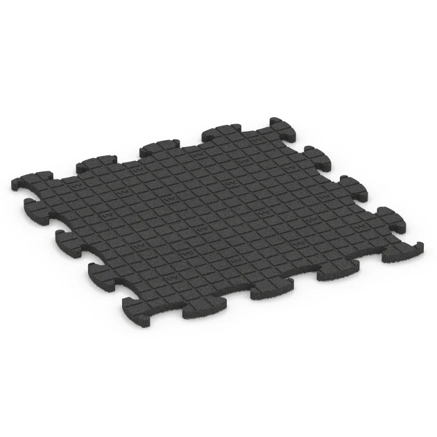 Aufsicht auf die Unterseite, also die Bodenseite von WARCO-Formteil 6851 - Fitness Active gulvflise im Format 97,1 x 97,1 x 2,8 cm.
