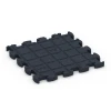 Aufsicht auf die Unterseite, also die Bodenseite von WARCO-Formteil 6964 - Fitness Premium studiegulv im Format 28,9 x 28,9 x 1,8 cm.