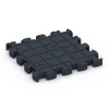 Aufsicht auf die Unterseite, also die Bodenseite von WARCO-Formteil 6959 - Fitness Premium træningsgulv im Format 28,9 x 28,9 x 2,8 cm.