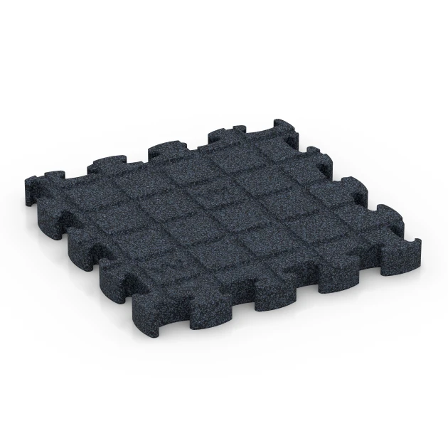 Aufsicht auf die Unterseite, also die Bodenseite von WARCO-Formteil 6959 - Fitness Premium træningsgulv im Format 28,9 x 28,9 x 2,8 cm.