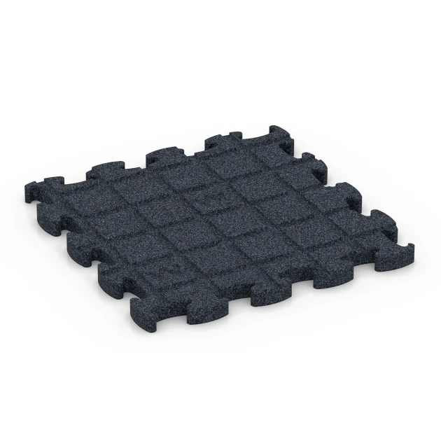 Aufsicht auf die Unterseite, also die Bodenseite von WARCO-Formteil 6960 - Fitness Premium træningsgulv im Format 45,9 x 45,9 x 1,8.