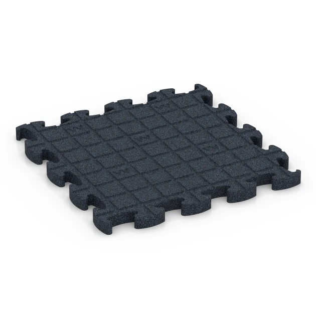Aufsicht auf die Unterseite, also die Bodenseite von WARCO-Formteil 6961 - Fitness Premium træningsgulv im Format 45,9 x 45,9 x 2,8 cm.