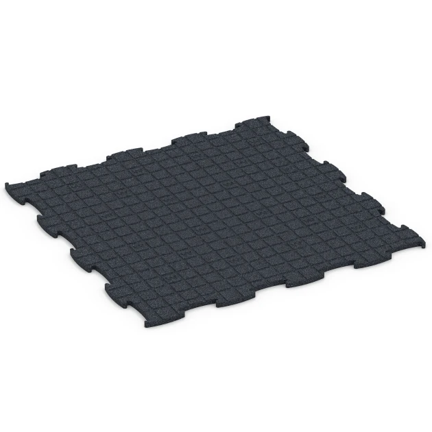Aufsicht auf die Unterseite, also die Bodenseite von WARCO-Formteil 6962 - Fitness Premium træningsgulv im Format 99 x 99 x 1,8 cm.