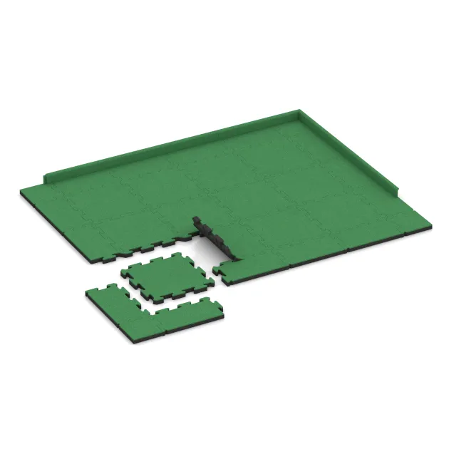 Typische Verlegung oder Einbausituation für den Artikel 5184 von WARCO - Poolflise, Farbton Maigrøn in der Abmessung 500 x 500 x 40 mm.