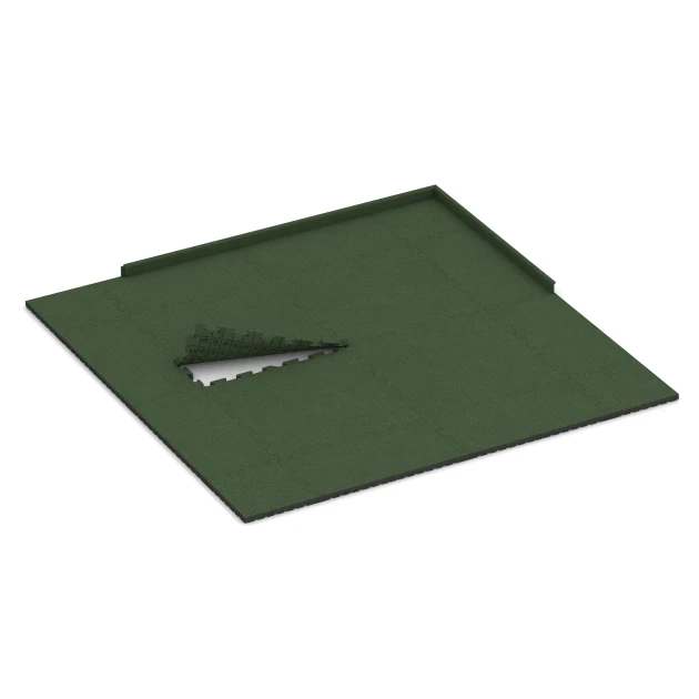 Typische Verlegung oder Einbausituation für den Artikel 6082 von WARCO - Eventklikflise udendørs, Farbton Græsgrøn in der Abmessung 100 x 100 x 4 cm | 1,00 m².