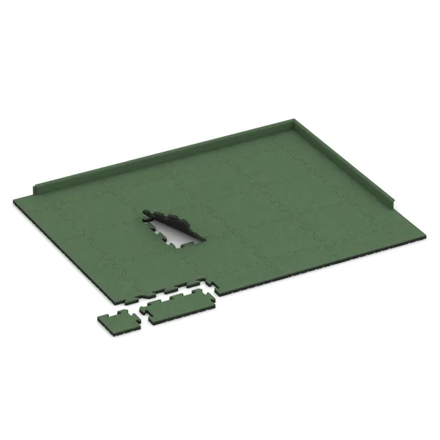 Typische Verlegung oder Einbausituation für den Artikel 5299 von WARCO - Poolflise, Farbton Lysegrøn in der Abmessung 500 x 500 x 30 mm.