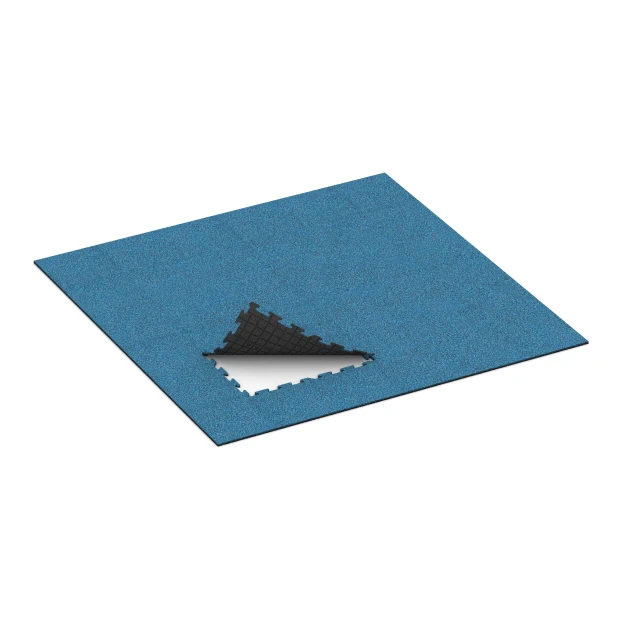 Typische Verlegung oder Einbausituation für den Artikel 5955 von WARCO - Indoor-klikflise, Farbton Atlantisk in der Abmessung 100 x 100 x 1,8 cm | 1,00 m².