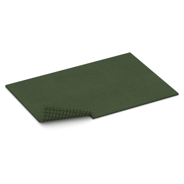Typische Verlegung oder Einbausituation für den Artikel 3642 von WARCO - Staldmåtte HD, Farbton Græsgrøn in der Abmessung 100 x 100 x 4 cm.