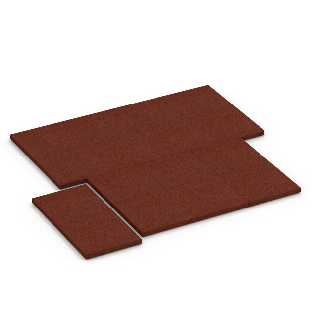 Typische Verlegung oder Einbausituation für den Artikel 6649 von WARCO - Staldflise Luksus, Farbton Murstenrød in der Abmessung 100 x 50 x 5 cm.