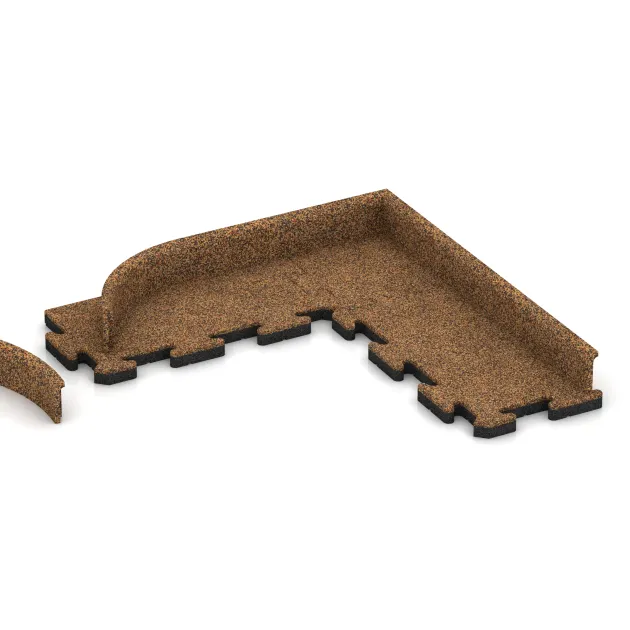 Typische Verlegung oder Einbausituation für den Artikel 2250 von WARCO - Gulvliste, Farbton Terra Cotta in der Abmessung 750 x 20 x 80 mm.