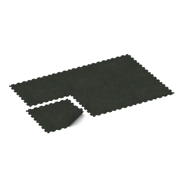 Typische Verlegung oder Einbausituation für den Artikel 1058 von WARCO - Fitnessgulv Kompakt, Farbton Let Grøn Sprøjtet in der Abmessung 970 x 970 x 8 mm | 0,94 m.