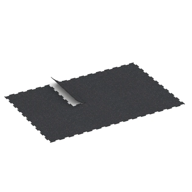 Typische Verlegung oder Einbausituation für den Artikel 6450 von WARCO - Fitnessgulv Kompakt, Farbton Let Rød Sprinklet in der Abmessung 100 × 100 × 0,8 cm.