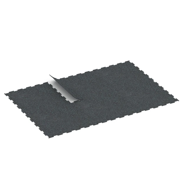 Typische Verlegung oder Einbausituation für den Artikel 6451 von WARCO - Fitnessgulv Kompakt, Farbton Let Blå Sprøjtet in der Abmessung 100 × 100 × 0,8 cm.