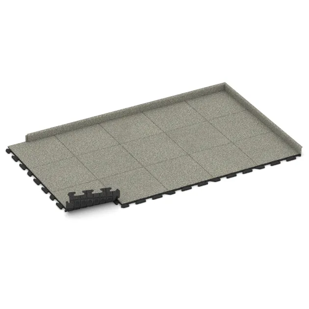 Typische Verlegung oder Einbausituation für den Artikel 1208 von WARCO - Poolflise Klassisk, Farbton Lys Granit in der Abmessung 500 x 500 x 30 mm.