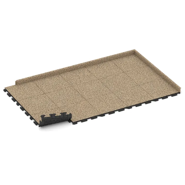 Typische Verlegung oder Einbausituation für den Artikel 1214 von WARCO - Poolflise Klassisk, Farbton Travertin in der Abmessung 500 x 500 x 30 mm.