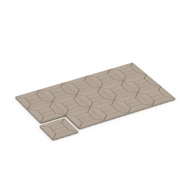 Typische Verlegung oder Einbausituation für den Artikel 6350 von WARCO - Kassettemønster – Terrassefliser, Farbton Vanilje in der Abmessung 30 x 30 x 2 cm.