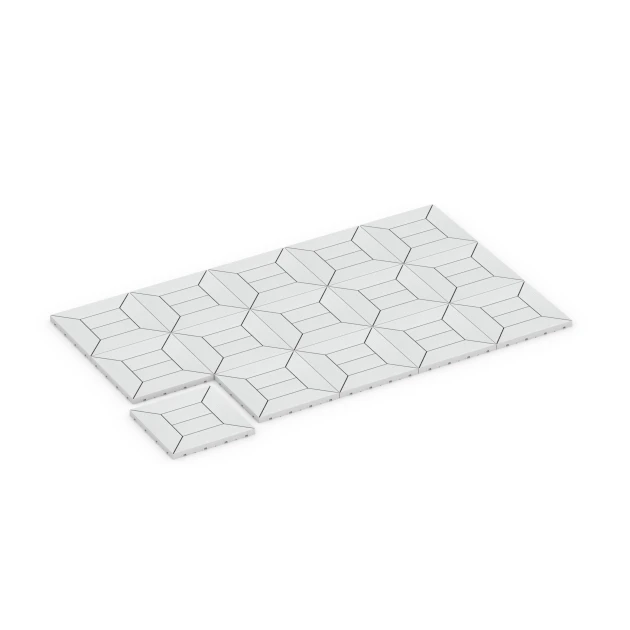 Typische Verlegung oder Einbausituation für den Artikel 6352 von WARCO - Kassettemønster – Terrassefliser, Farbton Kridt in der Abmessung 30 x 30 x 2 cm.