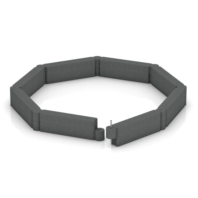 Typische Verlegung oder Einbausituation für den Artikel 2577 von WARCO - Gummiblok, Farbton Skifergrå in der Abmessung 100 x 15 x 30 cm.