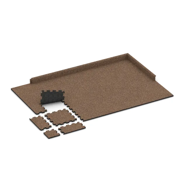 Typische Verlegung oder Einbausituation für den Artikel 3853 von WARCO - Poolflise fugfri, Farbton Bast & Bark in der Abmessung 306 x 306 x 20 mm.