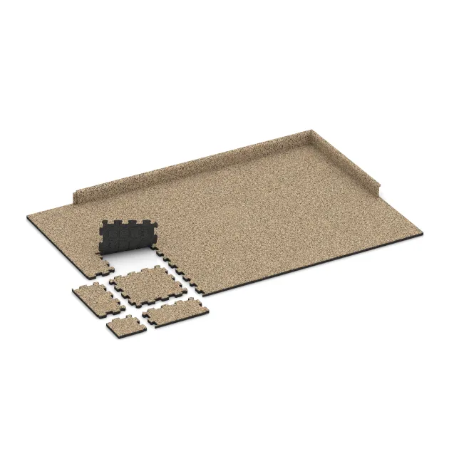 Typische Verlegung oder Einbausituation für den Artikel 3856 von WARCO - Poolflise fugfri, Farbton Travertin in der Abmessung 306 x 306 x 20 mm.
