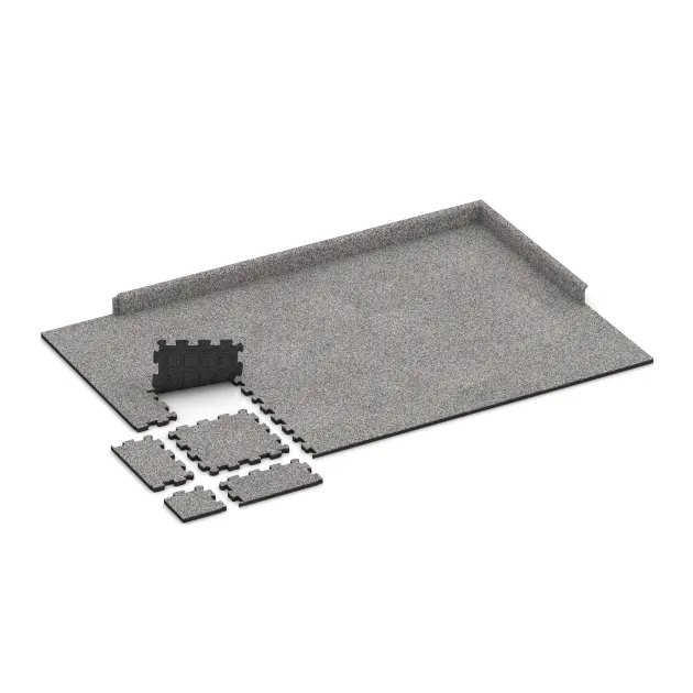 Typische Verlegung oder Einbausituation für den Artikel 4453 von WARCO - Poolflise fugfri, Farbton Grå Melange in der Abmessung 306 x 306 x 20 mm.