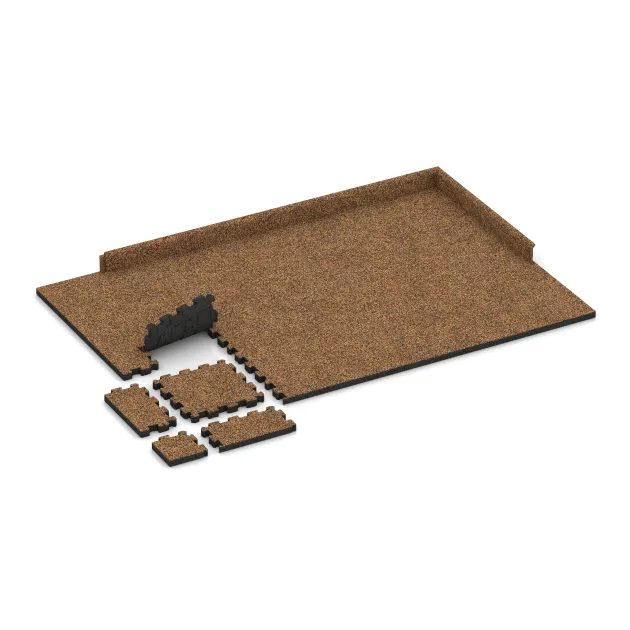 Typische Verlegung oder Einbausituation für den Artikel 6107 von WARCO - Poolflise fugfri, Farbton Terra Cotta in der Abmessung 306 x 306 x 30 mm.