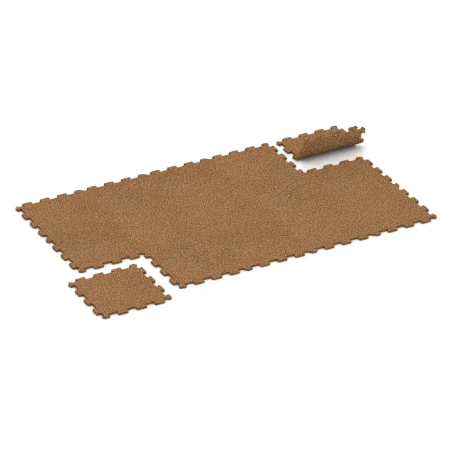Typische Verlegung oder Einbausituation für den Artikel 0962 von WARCO - Fitnessgulv Kompakt, Farbton Terra Cotta in der Abmessung 485 x 485 x 16 mm | 0,235 m².
