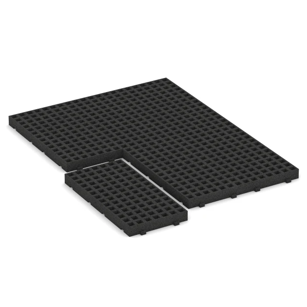 Typische Verlegung oder Einbausituation für den Artikel 6115 von WARCO - Græsarmeringsmåtte i gummi (faldunderlag), Farbton Antracit in der Abmessung 100 × 50 × 8 cm.