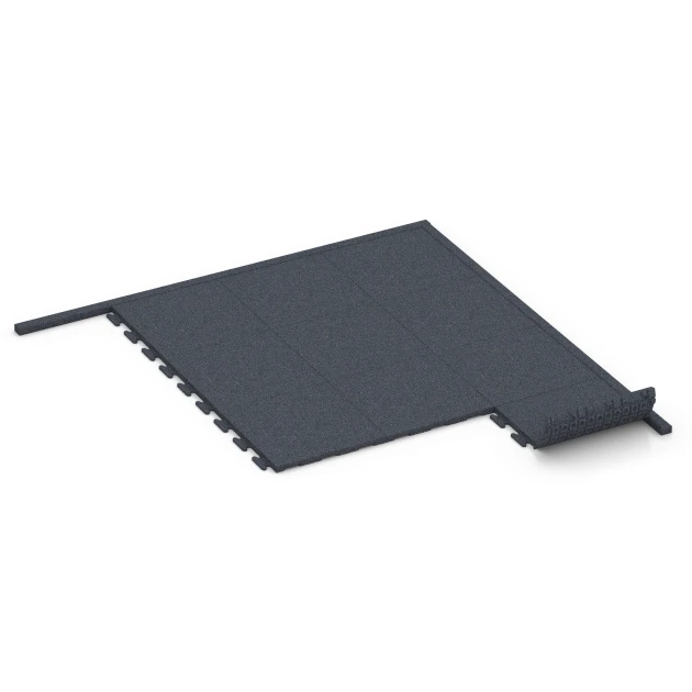 Typische Verlegung oder Einbausituation für den Artikel 6213 von WARCO - Gummi Bordsten, Farbton Skifergrå in der Abmessung 100 × 5 × 25 cm.