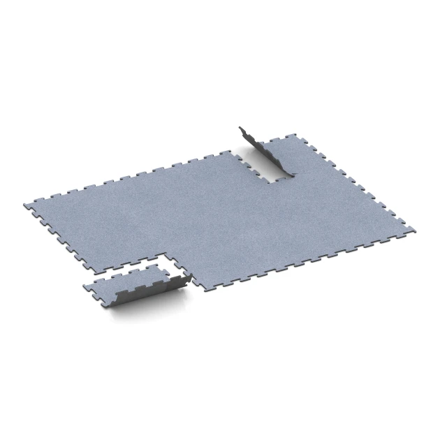 Typische Verlegung oder Einbausituation für den Artikel 6152 von WARCO - Fitness Performance Elite Træningsgulv, Farbton Disgrå in der Abmessung 50 x 50 x 1 cm | 0,25 m².