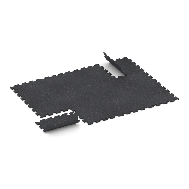 Typische Verlegung oder Einbausituation für den Artikel 3769 von WARCO - Fitness Performance Elite Træningsgulv, Farbton Let Rød Sprinklet in der Abmessung 50 x 50 x 1,5 cm | 0,25 m².