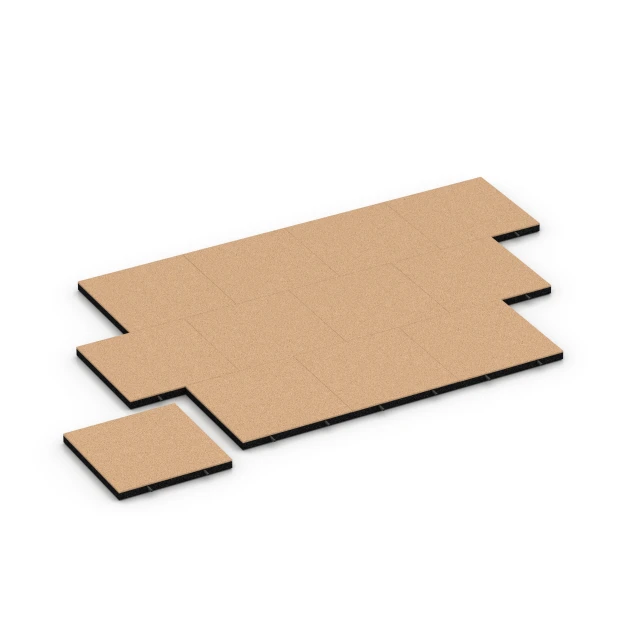 Typische Verlegung oder Einbausituation für den Artikel 6264 von WARCO - Faldsikringsflise – 150 cm, Farbton Sandbeige in der Abmessung 50 x 50 x 4,5 cm.