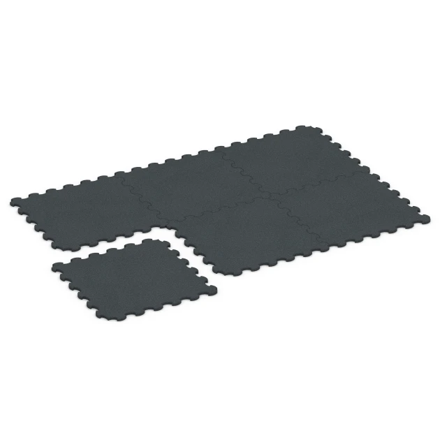 Typische Verlegung oder Einbausituation für den Artikel 6323 von WARCO - Gulvbeskyttelsesmåtte til træning, Farbton Antracit in der Abmessung 102,5 x 102,5 x 2,5 cm | 1,05 m².