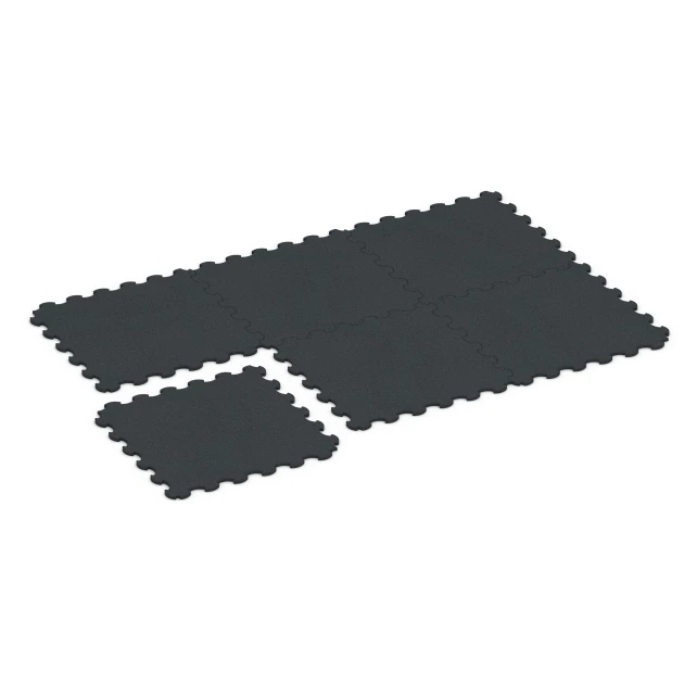 Typische Verlegung oder Einbausituation für den Artikel 6377 von WARCO - Fitness Beskyttelsesmåtte, Farbton Antracit in der Abmessung 102,5 x 102,5 x 2 cm | 1,05 m².
