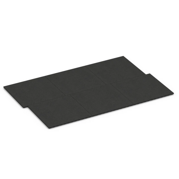 Typische Verlegung oder Einbausituation für den Artikel 6383 von WARCO - Stallmatte Komfort, Farbton Antracit in der Abmessung 100 x 100 x 4 cm.