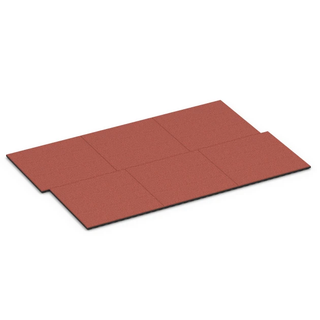 Typische Verlegung oder Einbausituation für den Artikel 6384 von WARCO - Staldmåtte Komfort, Farbton Murstensrød in der Abmessung 100 x 100 x 4 cm | 1,00 m².
